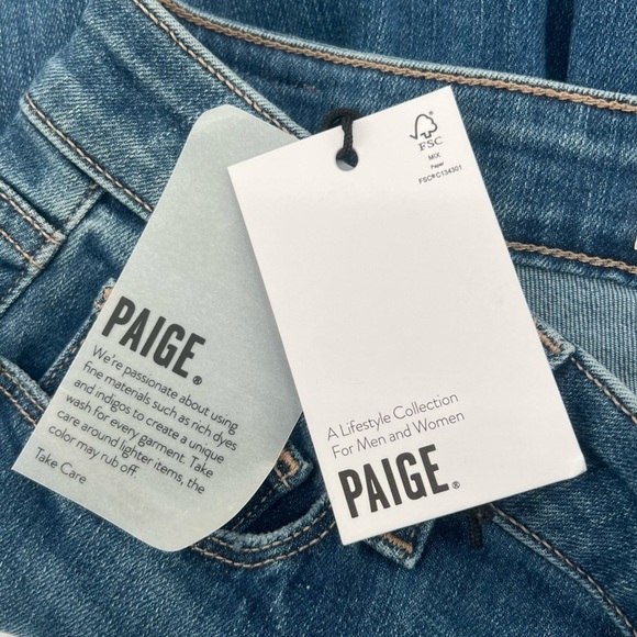 NWT Paige Brigitte Miriam Distressed Boyfriend Denim Jeans Size 24 Women's - Picture 8 of 8